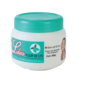 Lilies Fleur De Lys Cream Jar - 300g,  Body Care Nourishing Moisturizer for All Skin Types Enchanting Beauty Hydrating