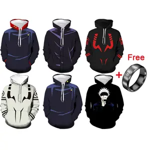 Jujutsu Kaisen Hoodie Cosplay Itadori Yuji 3D Printing Jacket Sweater Japanese Anime Costume Fashion Streetwear