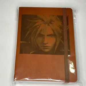 Custom Laser Engraved Journal with Cloud from final Famtasy VII Fan inspired artwork