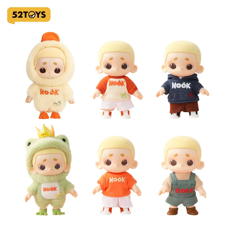 【52TOYS】 NOOK Plush Doll Blind Box 1 Kawaii Creative Gift Room Decor Desktop Decoration Gift for  Birthday Party Soft Stuffed Doll Huggable Collectible