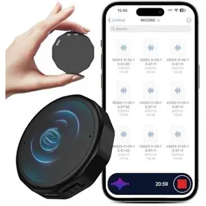 136GB Magnetic Voice Activated Recorder - 9800H Storage Voice Recorder with AI-Intelligent DSP 4.0 Noise Reduction, MP3 Records Recording Device for Lectures, Interviews, Meetings