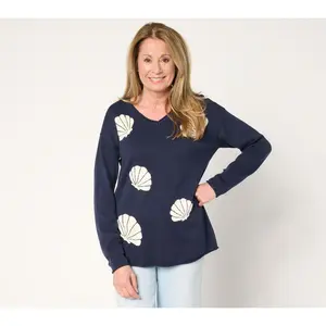 Belle Beach by Kim Gravel Cute as Shell Sweater