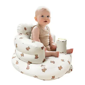 Inflatable baby seat for infants 3+ months, soft, durable sitting chair for babies, great baby shower gift, portable newborn support seat for travel, easy-inflate baby seat, perfect for sitting practice, tummy time & beach outings.baby items