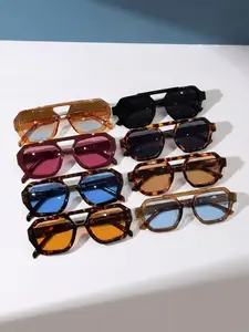 8 Pairs Retro Aviator Sunglasses Set, Uv400 Protection, Multi-Color, Ideal for Driving, Outdoor Activities, Camping, Daily Wear