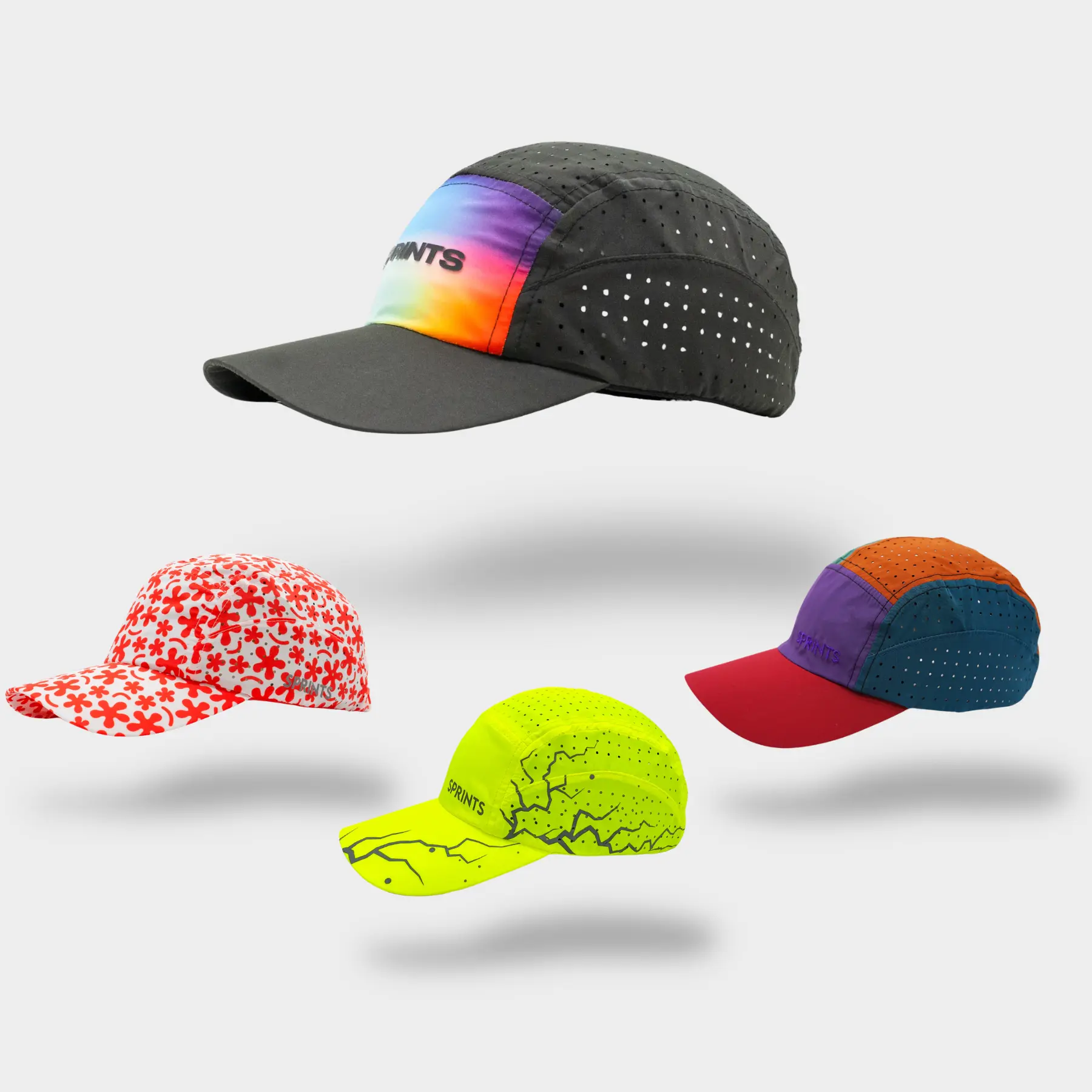 HyperG Racing Hats: Performance Running Hat, Athletic Cap, Lightweight, Breathable, Moisture Wicking, Quick Dry, Marathon, Half Marathon, 5K, 10K, Trail Running, Training, Workout, Gym, Outdoor, Endurance, Race Day, Unisex, Adjustable, Activewear