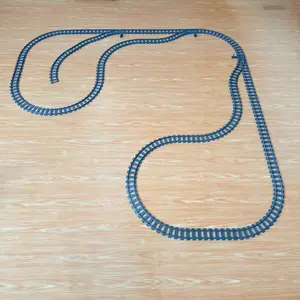 66pcs Train Track Building Set, City Railway System, Abs Material, Soft Straight Curved Tracks, High-Speed Rail, Christmas Gift, Birthday Present