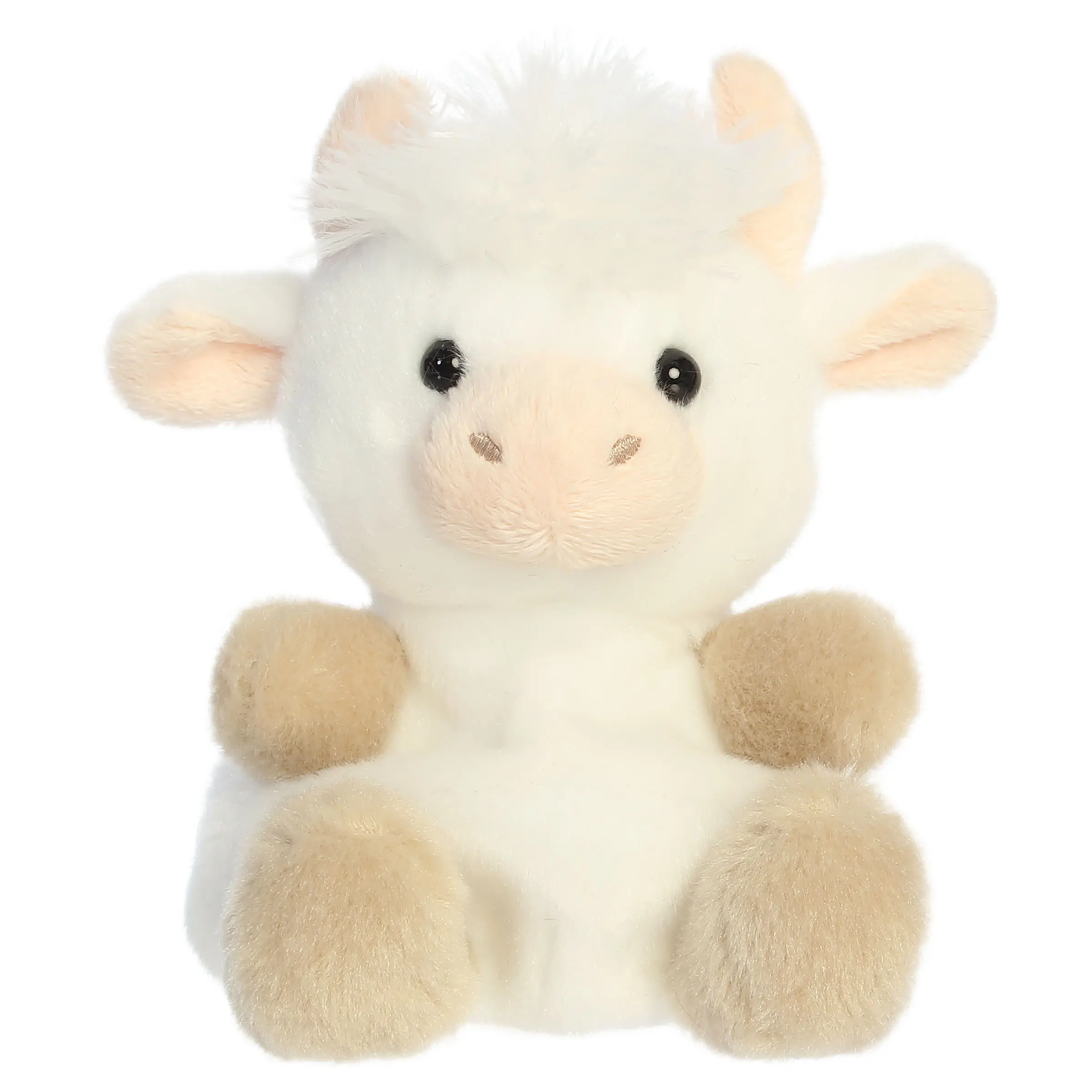 Palm Pals Adorable Halleigh Highland Cow 5 inch Mini Soft Plush Collectable Stuffed Animal