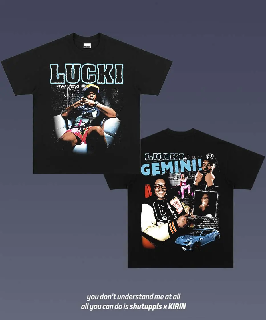 2 Side LUCKI 1.0 Graphic T-shirt, Y2K Gift For Fan