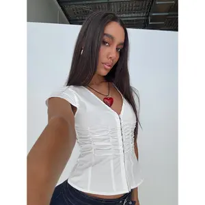Indulgence Corset Top White
