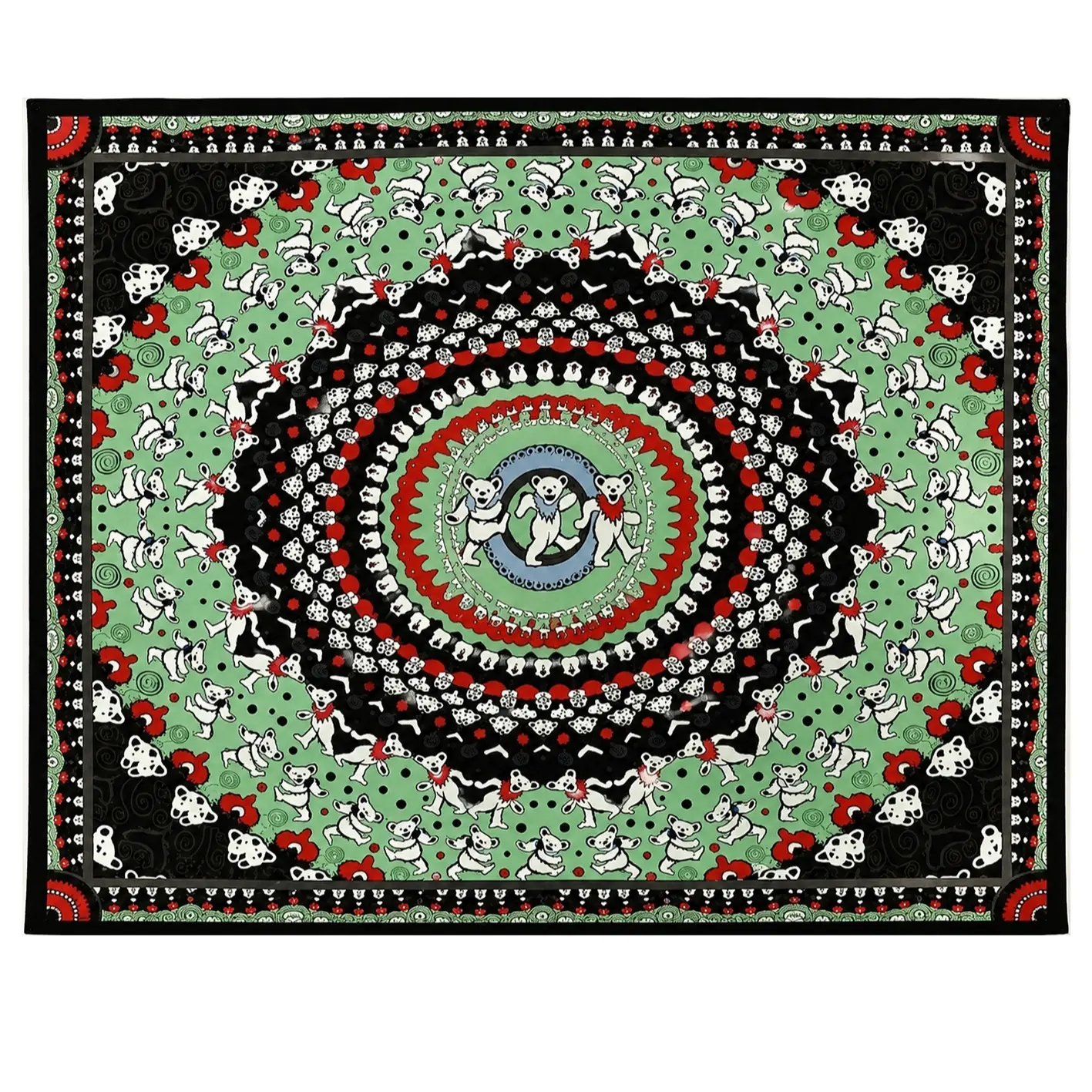 Grateful Dead Dancing Bear Print Tapestry Wall Hanging, Home Decor for Living Room Wall Decor, 230627 Decorative Gift, Bedroom, Decorations Supplies