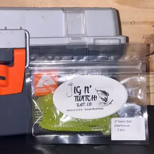 3” chartreuse swim bait