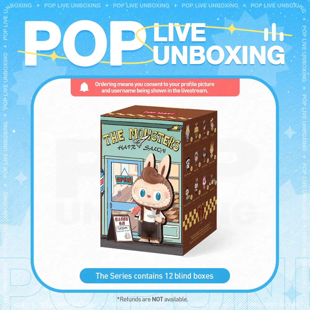 [POP NOW] POP MART THE MONSTERS Hair Salon Series Figures Blind Box - WHOLE SET