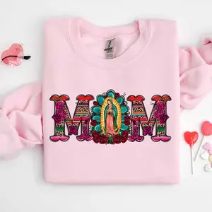 Mexican Mom Sweatshirt Latin Culture Mama Graphic Crewneck, Latina Mom Pullover Oversized Sweatshirt, Hispanic Heritage Madre Tee, Gift for Mexican Mom Women Her
