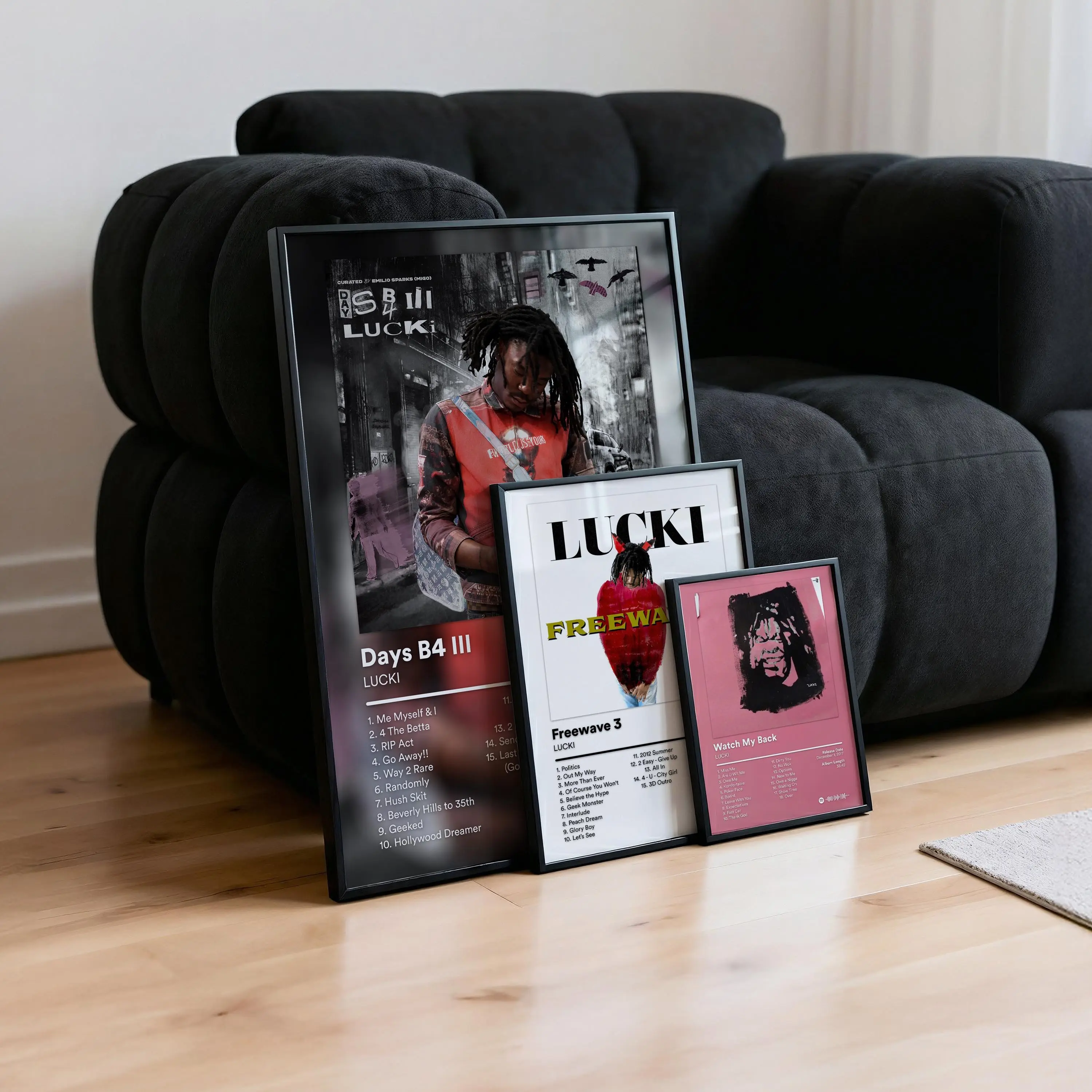 LUCKI Album Cover Posters 5-Pack - Artistic Graphic Print Design Modern Art Work Home Decor, Thanksgiving Home Supplies for Bedroom, Living Room