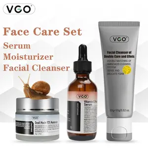 VGO Simple Skincare Starter Kit | Cleanser, Vitamin C & Snail Mucin