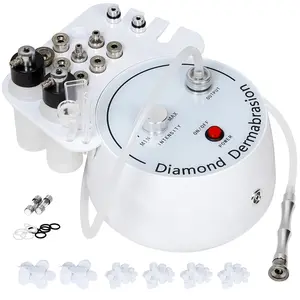 Professional 3-in-1 diamond dermabrasion machine for facials with dermabrasion, vacuum blackhead removal and spray moisturiser