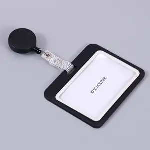 Student Card Holder Set, 1 Count Retractable Badge Reel with ID Card Holder, Nursing Badge Reel, Fashionable Nurse Card Holder for Office Hospital, Removable Cardholder