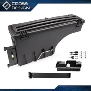 CROSSDESIGN Truck Bed Storage Box Toolbox Right Fit For Chevy Silverado GMC Sierra 2007-2018
