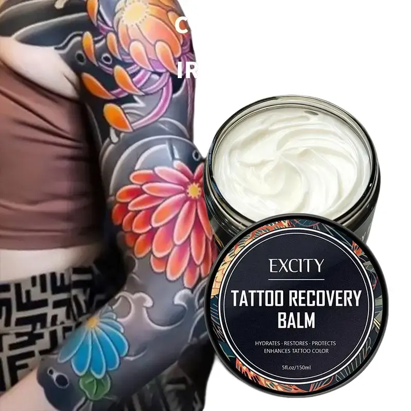 EXCITY Tattoo Recovery Balm - Soothing Formula for Itching Relief & Irritation Protection - Hydrates Restores & Enhances Tattoo Color