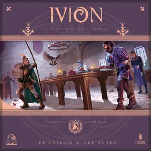 IVION: The Falcon and The Snake | APE Games| Board Game | 2 Players | 20-60 Minutes | Ages 14+ | Fantasy | Hero Dueling | Deck Building | Cross Compatible | Season 3 | Aislyn Hall and Aaron Shaw