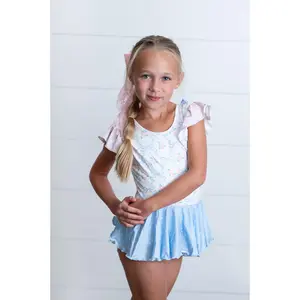 Pastel Floral Skirted Leotard