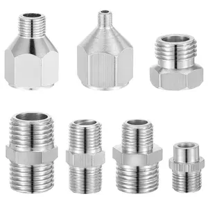 Professional 7-Piece Spray Gun Adapter Kit, Air Compressor Heavy Duty Hose Fittings, High Pressure Hose, Mini Air Compressor Tube Connectors, Spray Tool Accessories
