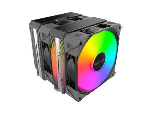 MONTECH NX600 ARGB Dual-Tower CPU Air Cooler with 6 Heatpipes & Premium Top Cover | Intel LGA1700 / 1851 & AMD AM5 Support | Black