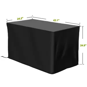 Outdoor Fire Pit Cover, Water-Resistant Oxford Fire Pit Table Cover