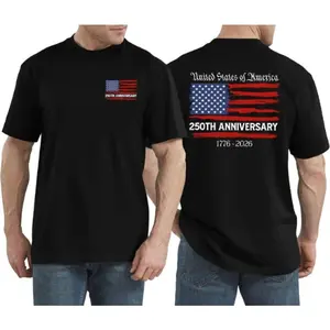 Men's 250 Anniversary USA Shirt American Flag T Shirt 250 Years America Anniversary Shirt Patriotic Shirts Tops