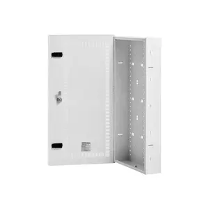 summervibes 28 in Cold Steel Structured Media Enclosure, Ventilated Hinged Door Cabinet with Cable Management, Recessed Electrical Box for Network Distribution