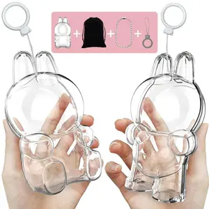 Protective Case for Labubu Have a Seat Series - Crystal Clear Display Box for The Monsters Figures - Dustproof & Scratch-Resistant Showcase (Doll Not Included)-8