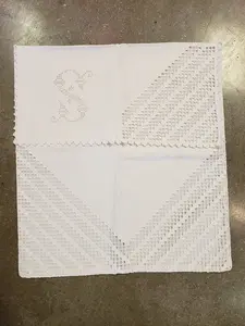 Embroidered "S" Vintage Lingerie Bag