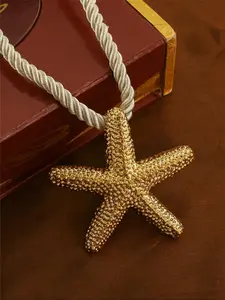 Starfish Pendant Necklace for Women & Girls, Fashion Jewelry for Party, Daily Clothing Decor, Trendy All-match & Exquisite Jewelry for Birthday Gift