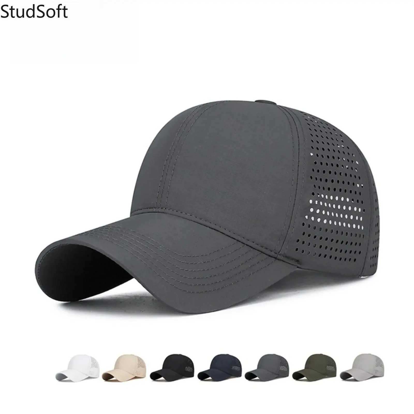 Solid-Color Baseball Cap, Unisex Sun Protection Hat for Summer Outdoor Hiking - Lightweight, Breathable, and Quick-Drying, Sports Outdoor Hats, Hats