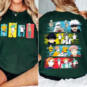 Jujutsu Kaisen Sweatshirt Hoodie, Anime JJK Friends Shirt, Jujutsu Kaisen Shirt, Anime Friends Shirt, Anime Lover Sweater, Otaku Gift, Besto Friendo Shirt, Itadori, Megumi, Nobara, Gojo, Jujutsu Kaisen Sweater, Anime Fans Gifts, Trendy Anime Sweatshirt
