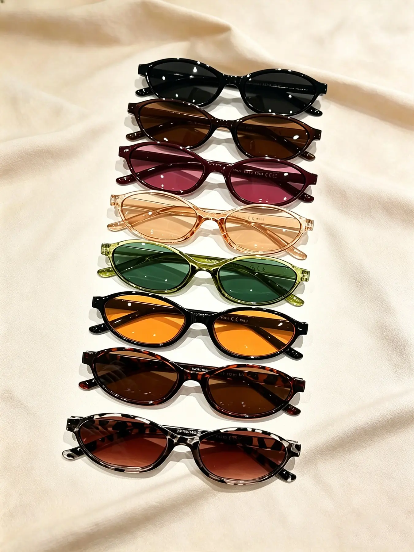 8 Pairs Women's Retro Small Frame Summer Casual Sunglasses Set, Sunglasses Gifts, Ideal for Outdoor Activities, Driving, Social Media, Perfect Gift Choice