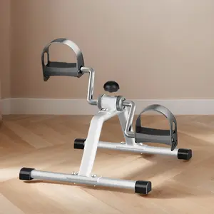 Folding Portable Arm Leg Exercise Bike with Adjustable Resistance Stationary Exercise Bike Cycle Pedal Exerciser for Indoor Physical