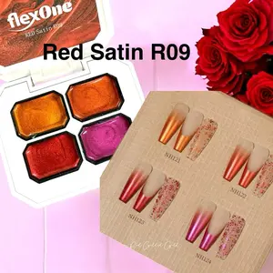 FlexOne - Pat Pat Gel Ombre Gel Red Rose Gold R09 Gel Dặm Ombre Vẽ