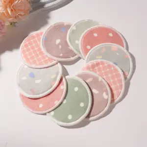 Reusable Cotton Makeup Remover Wipes - 10PCS Round Washable Organic Facial Pads with Cotton Bag for Storage & Washing - Eco Friendly Versatile