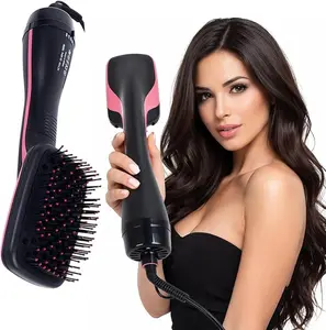 2026 Dry, Straighten, and Style in One Step with This 3-in-1 Negative Ion Hair Dryer Brush – A Versatile Hot Air Styling Tool That Smooths Frizz, Boosts Shine, and Works on All Hair Types for Effortless, Salon-Quality Results at Home