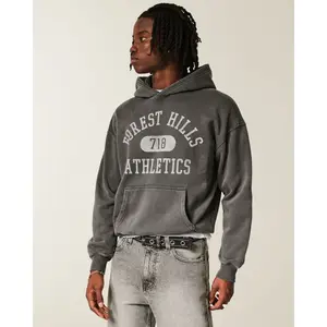 Hollister Boxy Forest Hills Athletics Graphic Hoodie