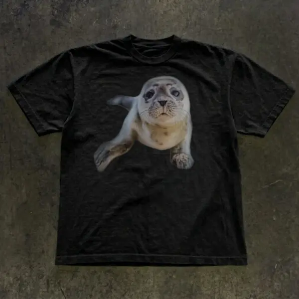 Funny Sea Seal Shirt, Goofy Animal Meme Tshirt, Animal Lover Outfits