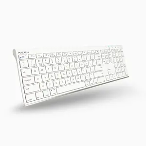 Everyday Full-Size Bluetooth Keyboard for Mac - White Rechargeable