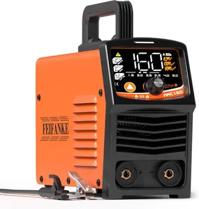 【FathersDayGift】FEIFANKE ARC160A 5PC Rods Stick Welder, Portable 110V/220V Welder Machine,IGBT Inverter Synergic Control Arc Welder with Led Digital Display