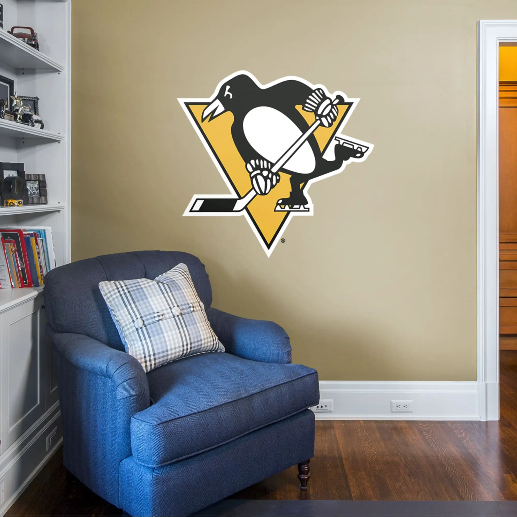 Pittsburgh Penguins - RealBig Logo Collection - Official NHL - Reusable Vinyl Wall Decals