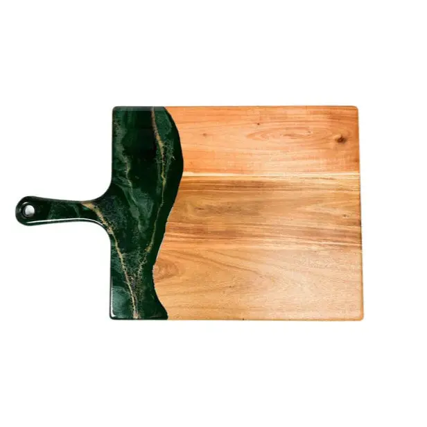 XL Acacia Resin Cheese Board by Lynn & Liana Designs