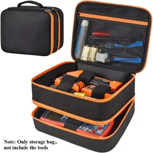 Tool Bag Compatible with Klein Tools ET310 AC Circuit Breaker, GFCI Outlet & Electrical Test Kit, Home Tester Kit Storage Cover for Digital Multimeter, Clamp Meter and More (Bag Only) Tool Bag Organizer Tool Pouches