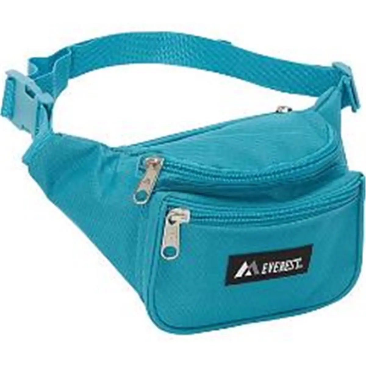 Everest Signature Waist Pack - Standard Size, Turquoise, Men's Fanny Packs & Belt Bags, Bum Bag with Multi-Compartment, Zip, Body Strap, Key Pocket, Casual Use, Body Strap Men's Fanny Packs & Belt Bags