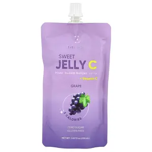 Everydaze Sweet Jelly C, Plant Based Konjac Jelly, Grape, 5.07 fl oz (150 ml)