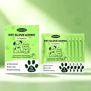 Pet Cleaning Disposable Gloves - Non-Soap Cleaning Gloves for Removing Dirt and Odors from Cats and Dogs' Bodies